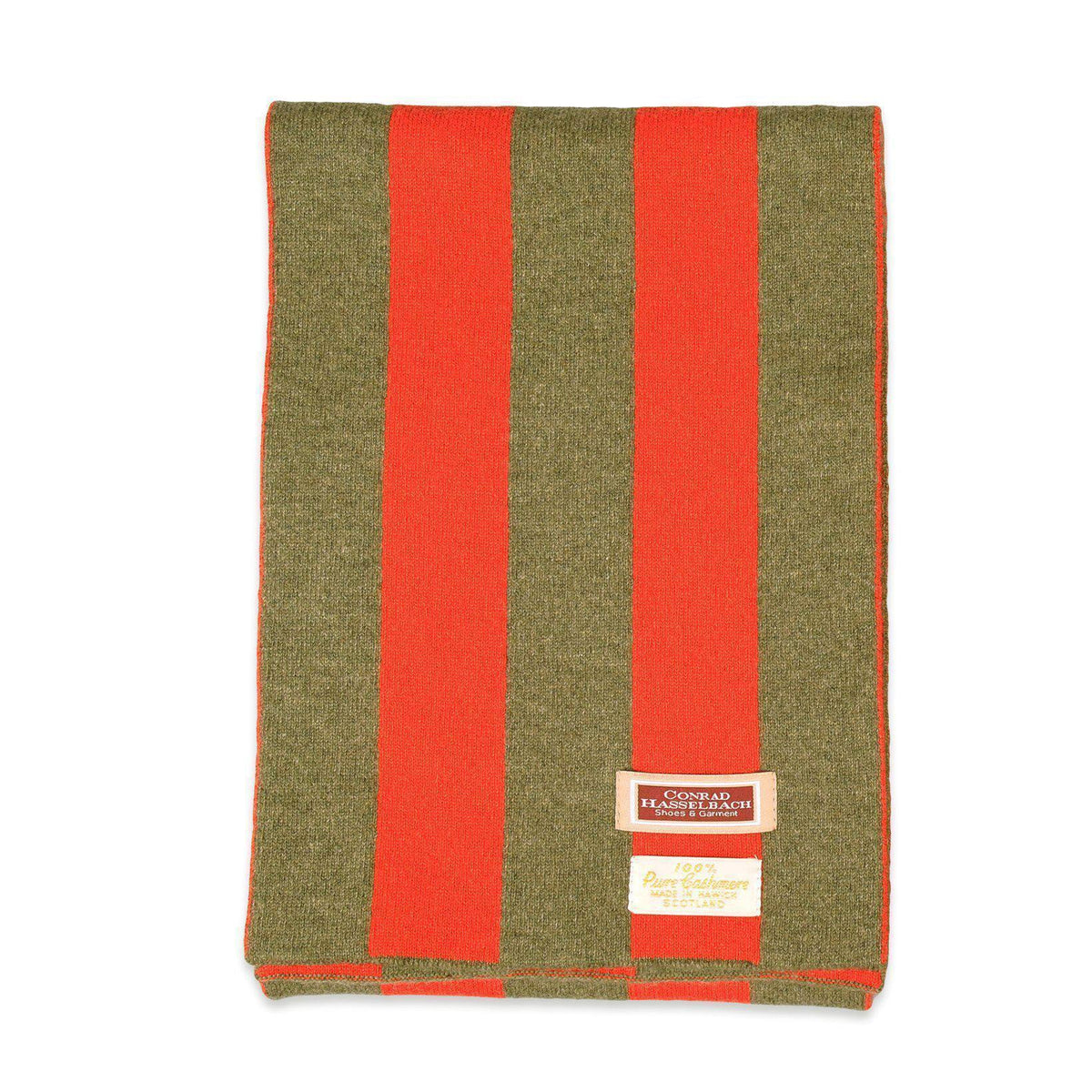 College Stripe Cashmere Scarf-Conrad Hasselbach-Conrad Hasselbach Shoes & Garment