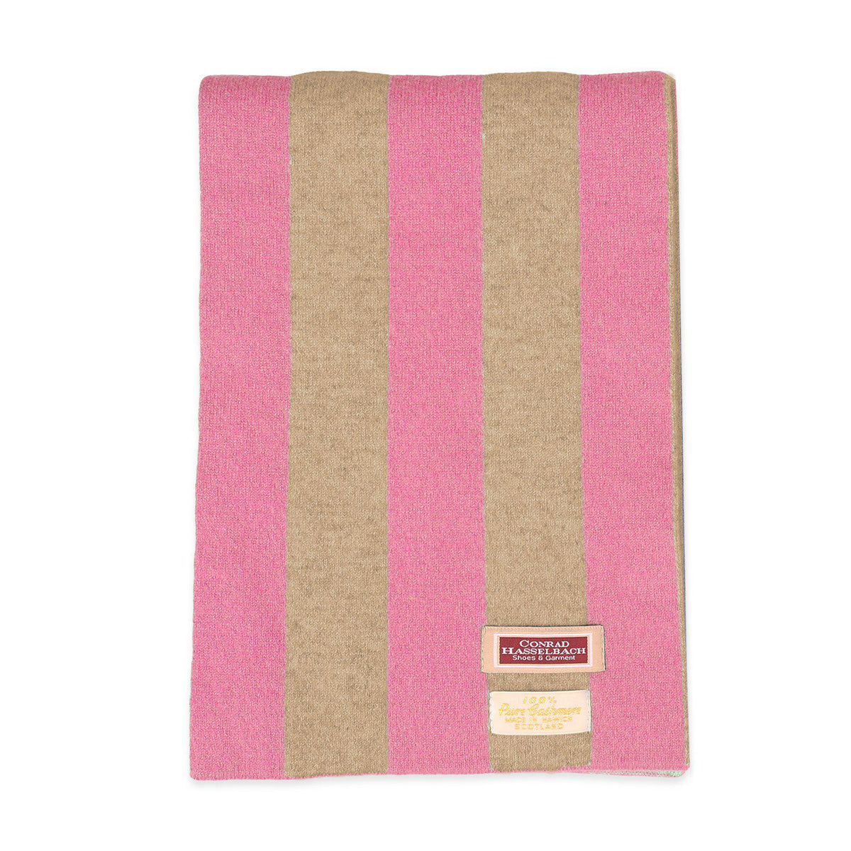 College Stripe Cashmere Scarf-Conrad Hasselbach-Conrad Hasselbach Shoes & Garment