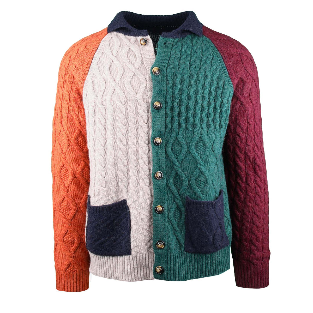 Color Block Cardigan-In the box-Conrad Hasselbach Shoes &amp; Garment