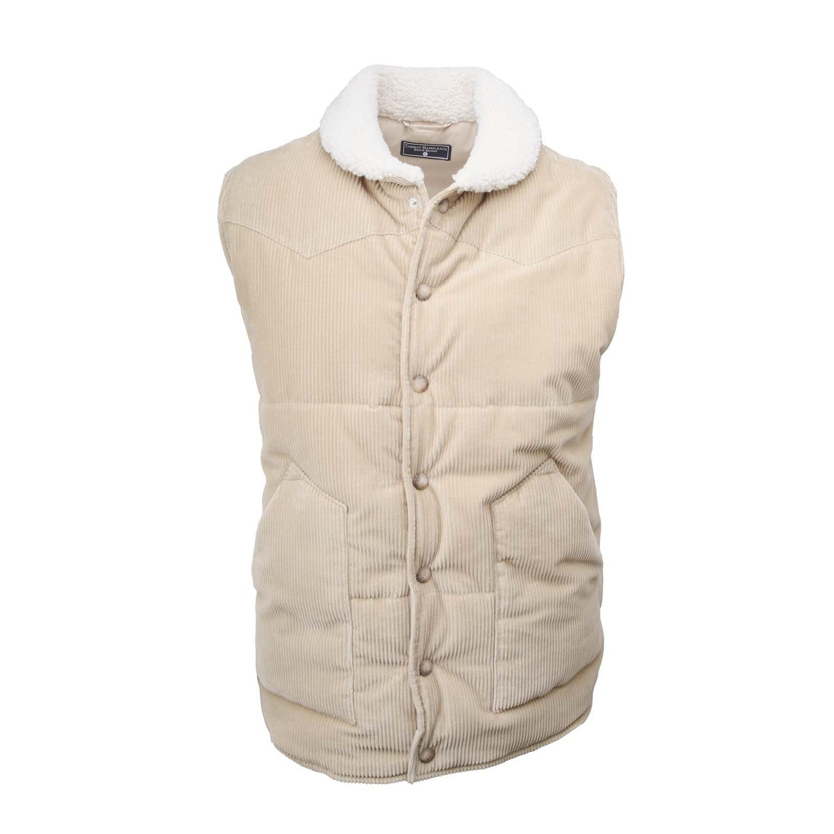 Cordweste mit Lammfellbesatz-Gran Sasso-Conrad Hasselbach Shoes &amp; Garment