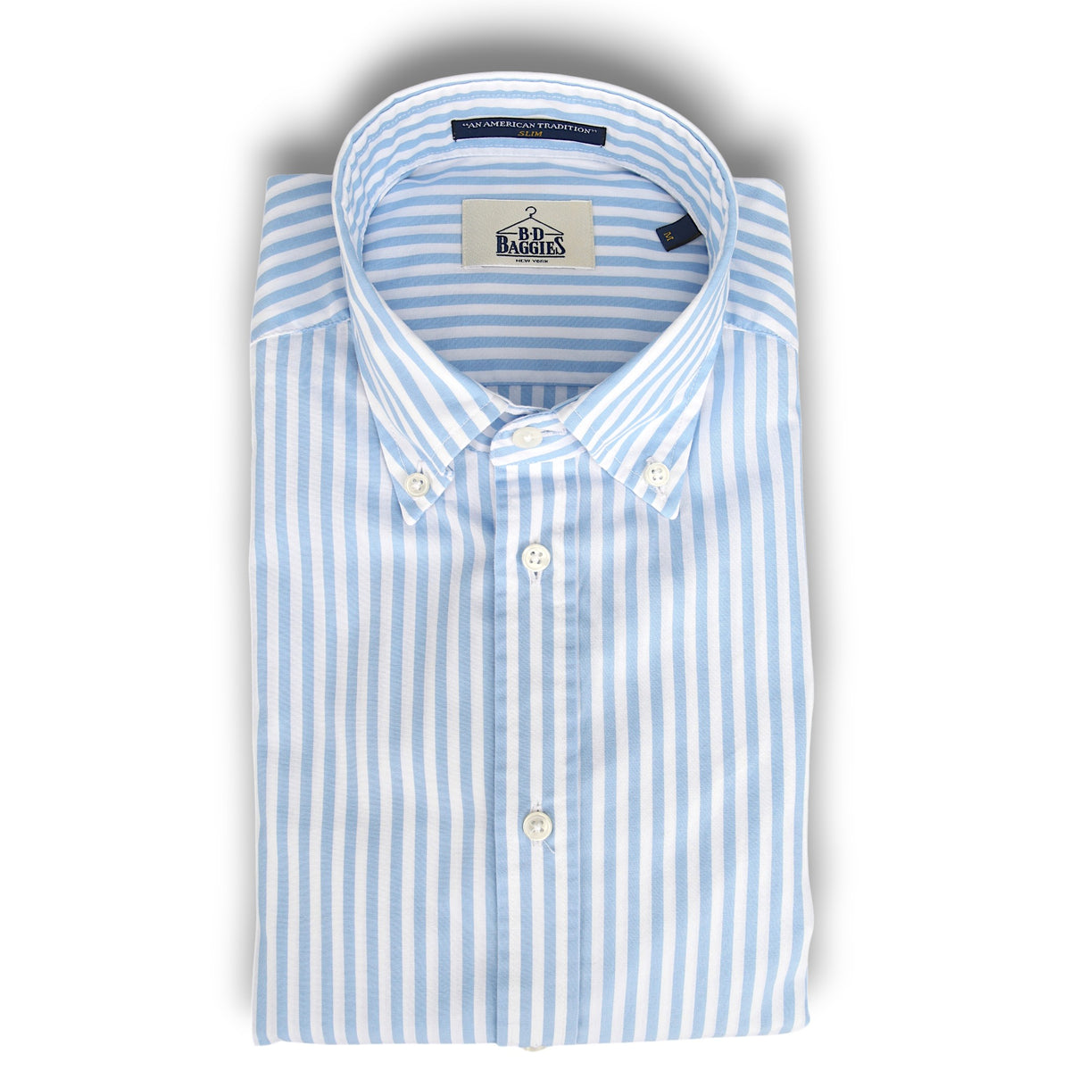 Dexter Gestreiftes Hemd mit Button-Down-Kragen-B.D. Baggies-Conrad Hasselbach Shoes &amp; Garment