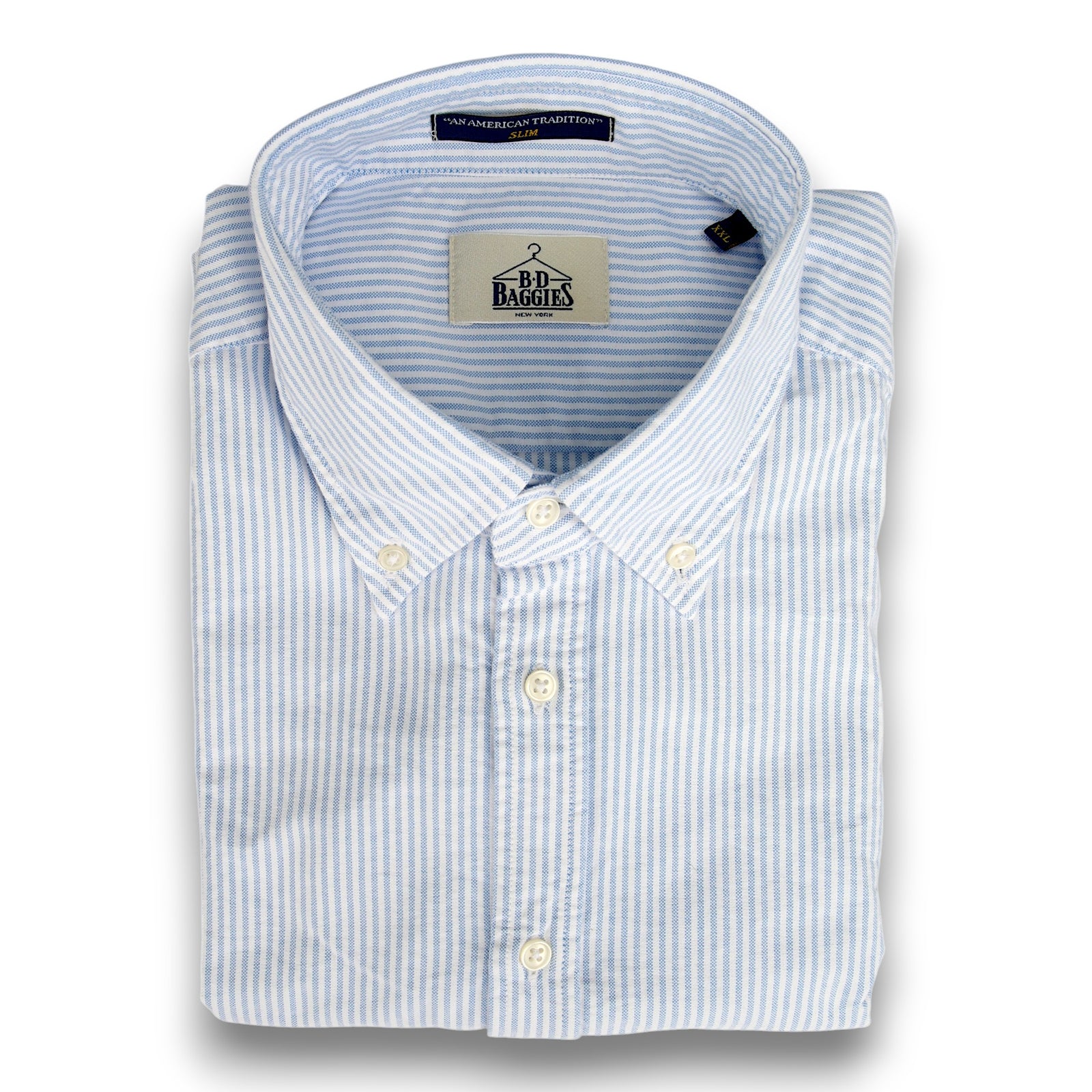 Dexter Oxford Hemd Gestreift mit Button-Down Kragen-B.D. Baggies-Conrad Hasselbach Shoes & Garment