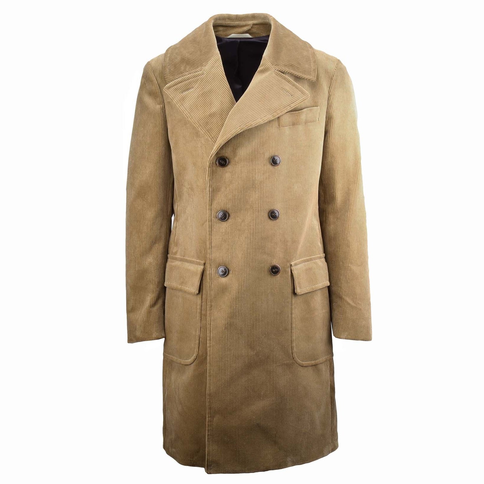 Double Breasted Corduroy Coat-Conrad Hasselbach-Conrad Hasselbach Shoes & Garment