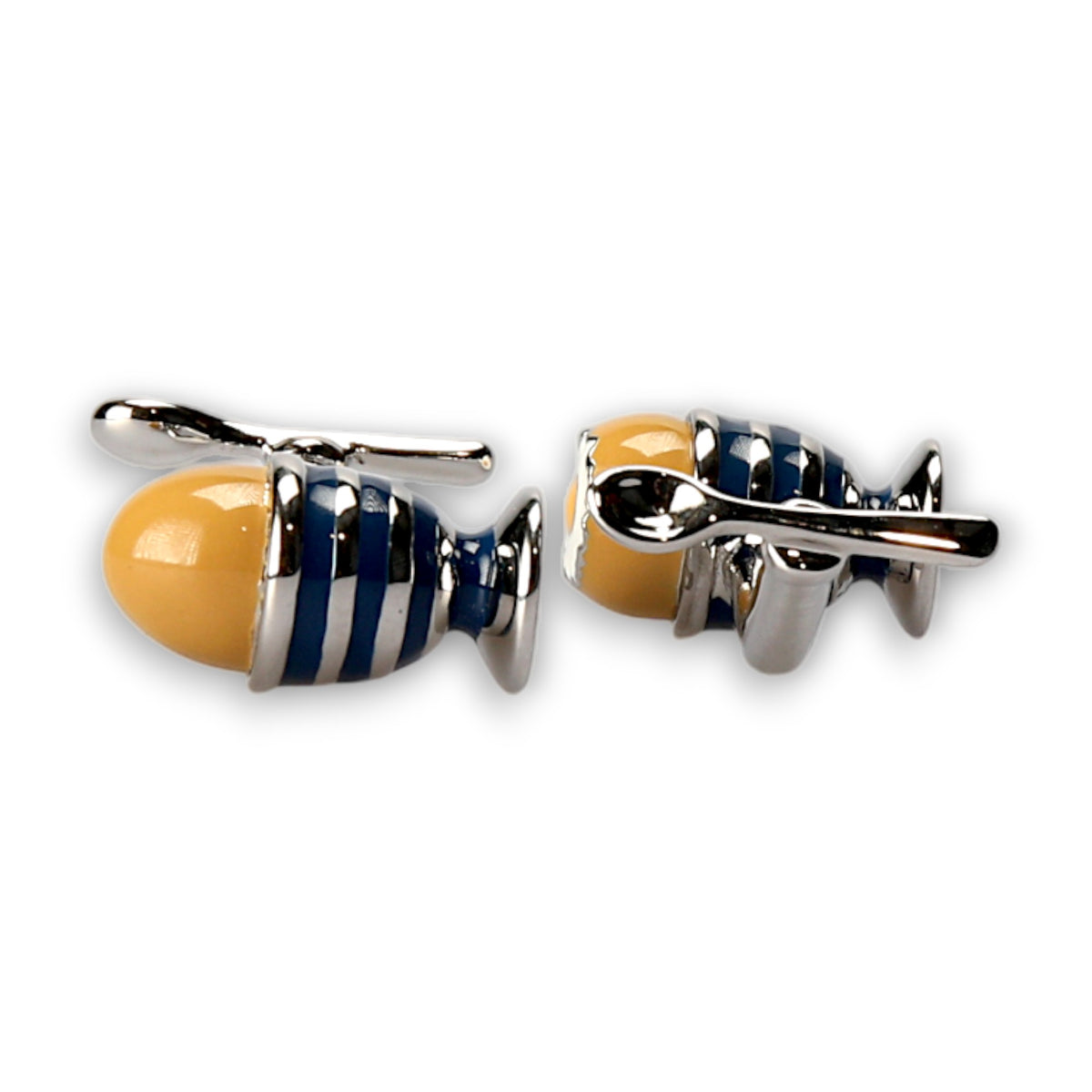 Egg and Spoon Cufflinks Enamel-Babette Wasserman-Conrad Hasselbach Shoes &amp; Garment