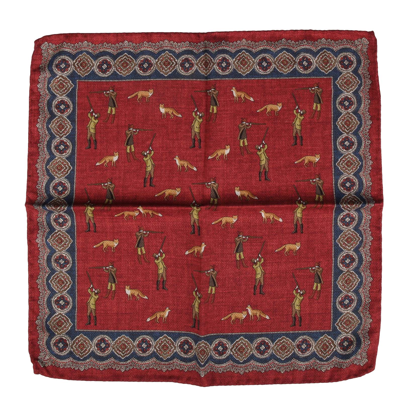 Einstecktuch mit Jägermotiv-C.H.-Conrad Hasselbach Shoes & Garment