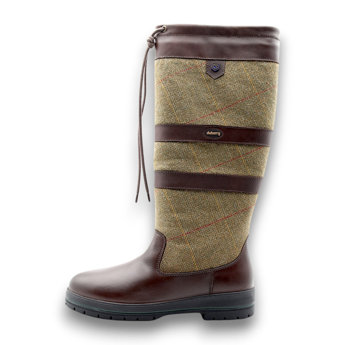 Galway Leder Damenstiefel mit Tweed-Dubarry-Conrad Hasselbach Shoes &amp; Garment