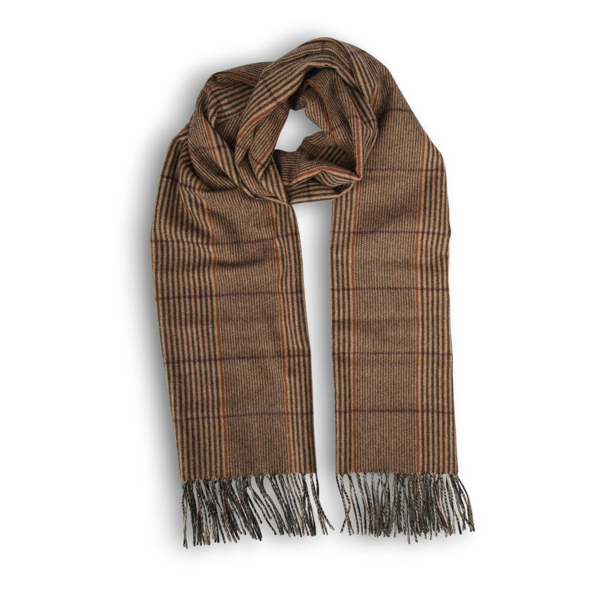 Gestreifter Schal mit Fransen-Joshua Ellis-Conrad Hasselbach Shoes &amp; Garment