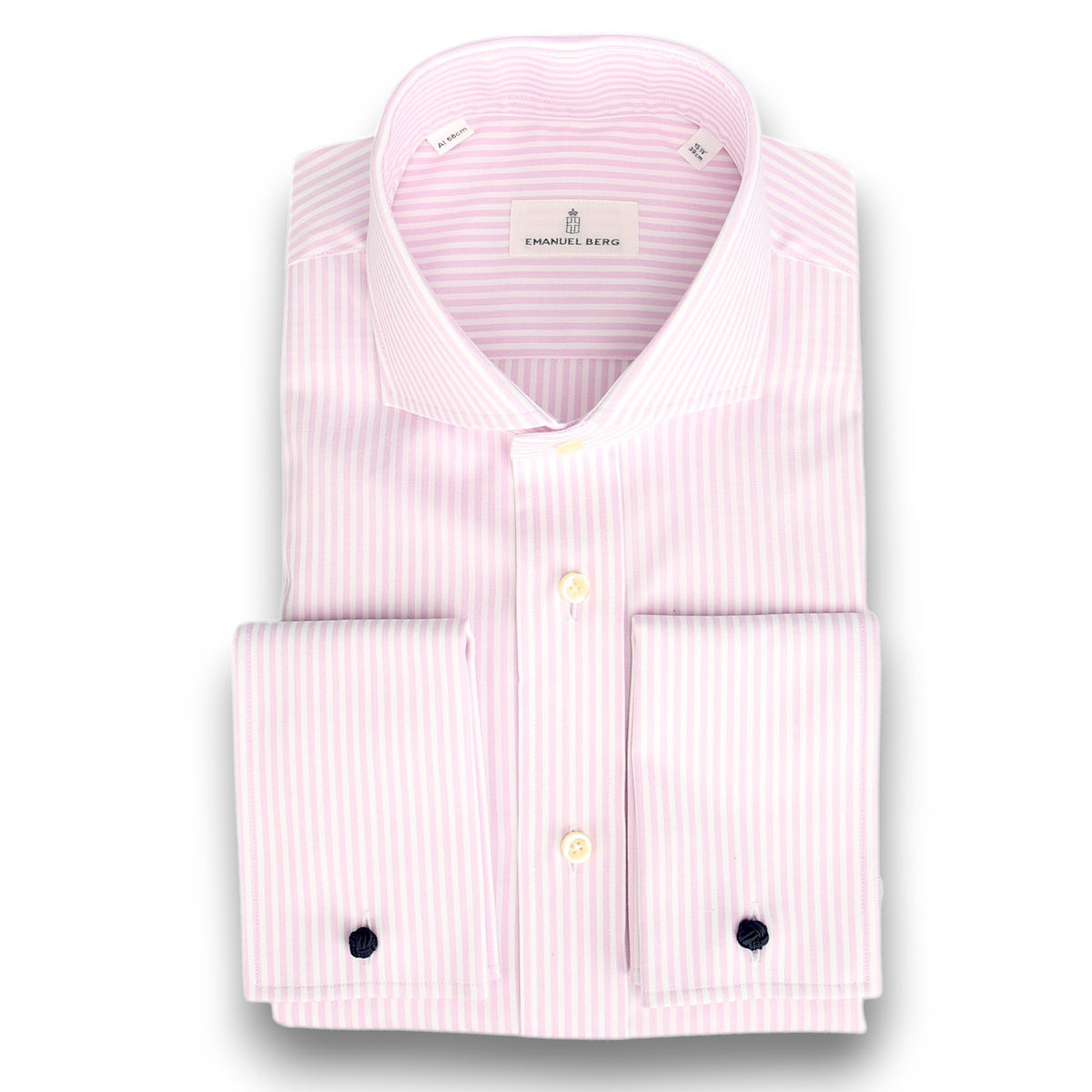 Gestreiftes Hemd mit Doppelmaschette-Emanuel Berg-Conrad Hasselbach Shoes &amp; Garment
