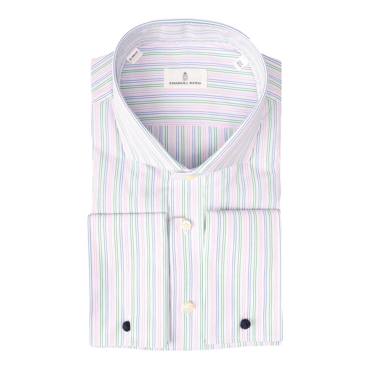 Gestreiftes Hemd mit Haifisch-Kragen und DM-Emanuel Berg-Conrad Hasselbach Shoes &amp; Garment