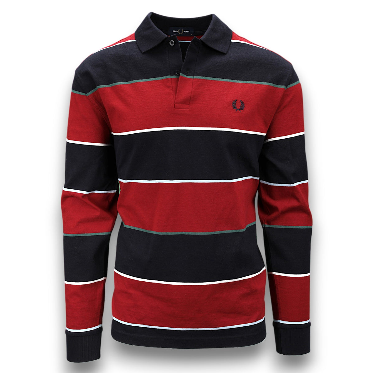 Gestreiftes Langarm Polo-Fred Perry-Conrad Hasselbach Shoes &amp; Garment