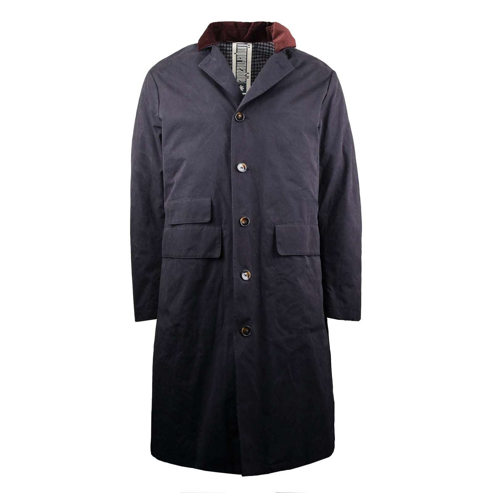 Gewachster Mantel mit Tweedfutter-L'Impermeabile-Conrad Hasselbach Shoes & Garment