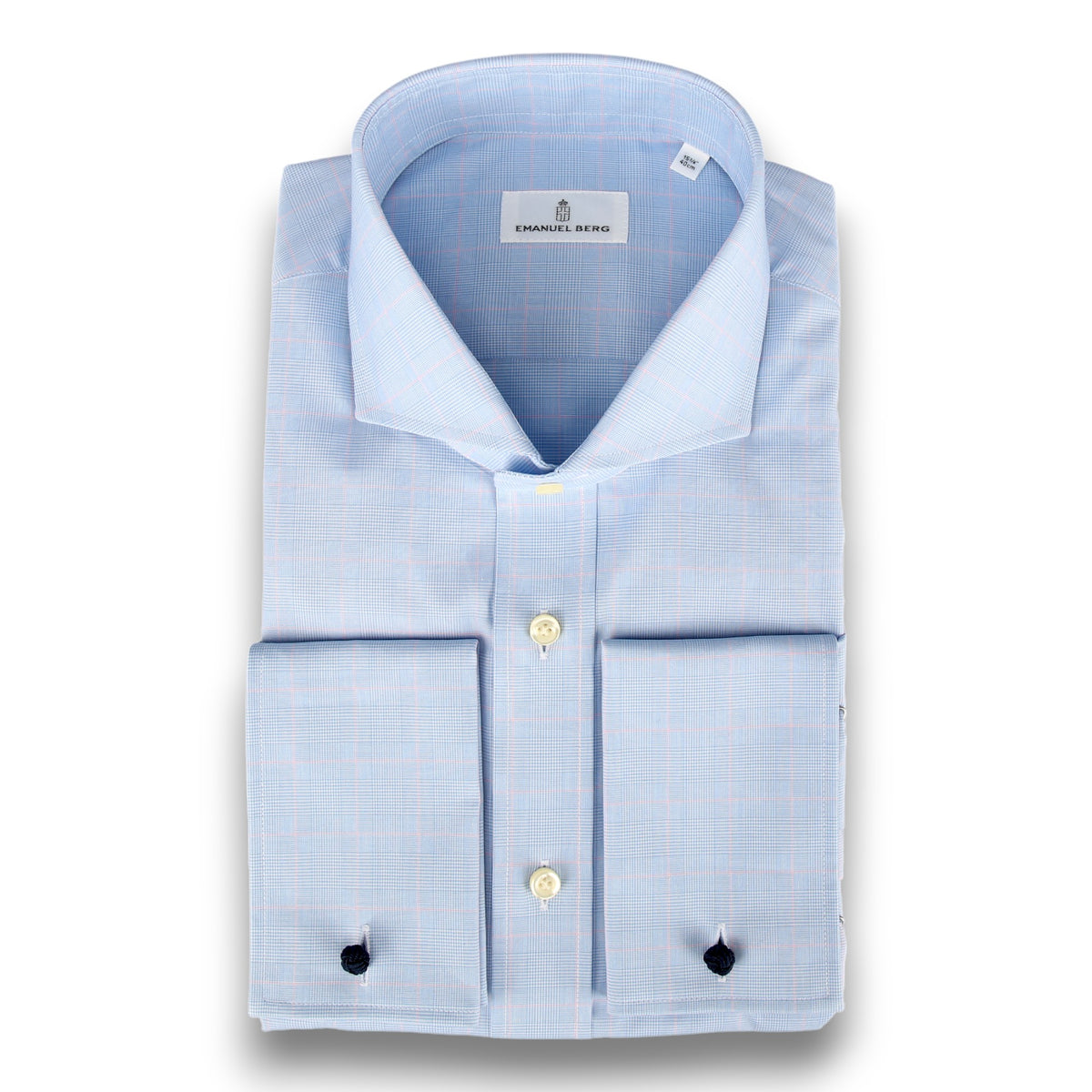 Hemd mit Glencheck-Muster-Emanuel Berg-Conrad Hasselbach Shoes &amp; Garment
