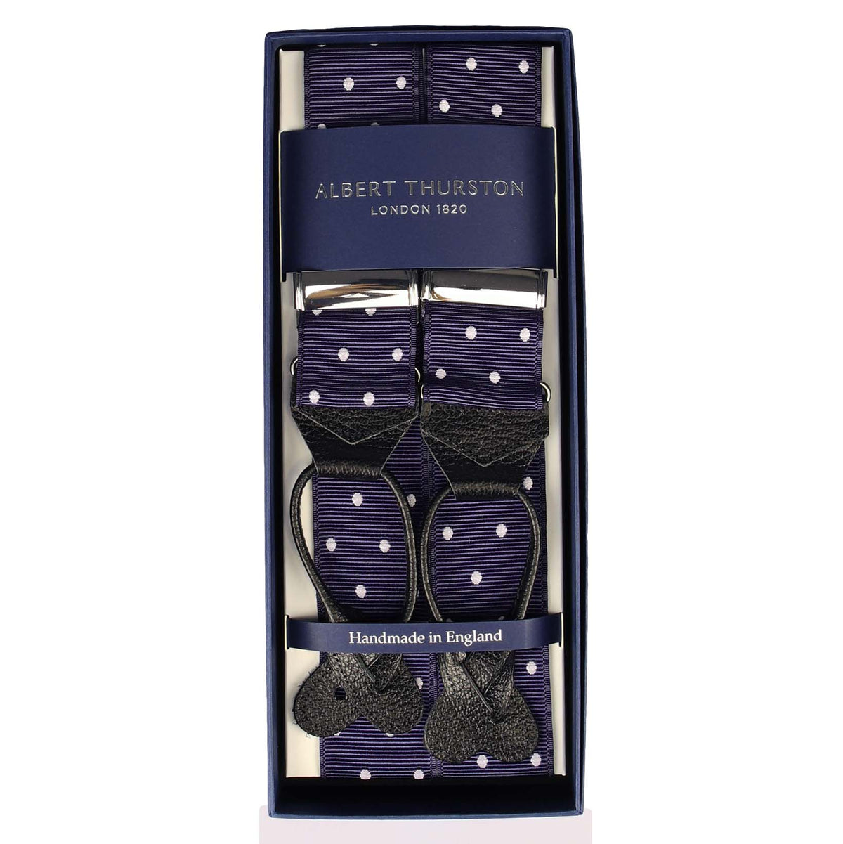 Hosenträger mit Polka Dots-Albert Thurston-Conrad Hasselbach Shoes & Garment