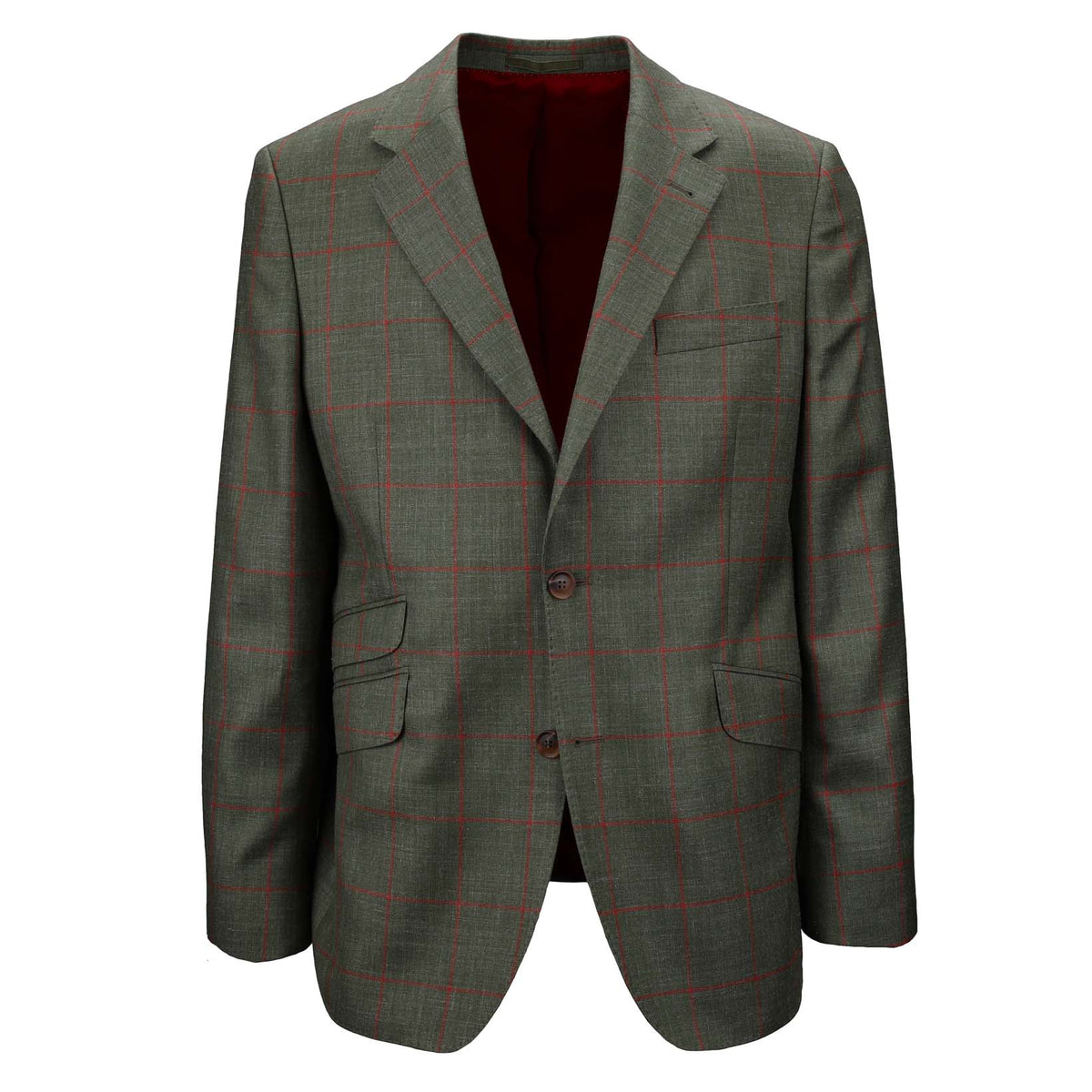 Kariertes Jackett mit Seide und Leinen-Sheppard &amp; Jones-Conrad Hasselbach Shoes &amp; Garment