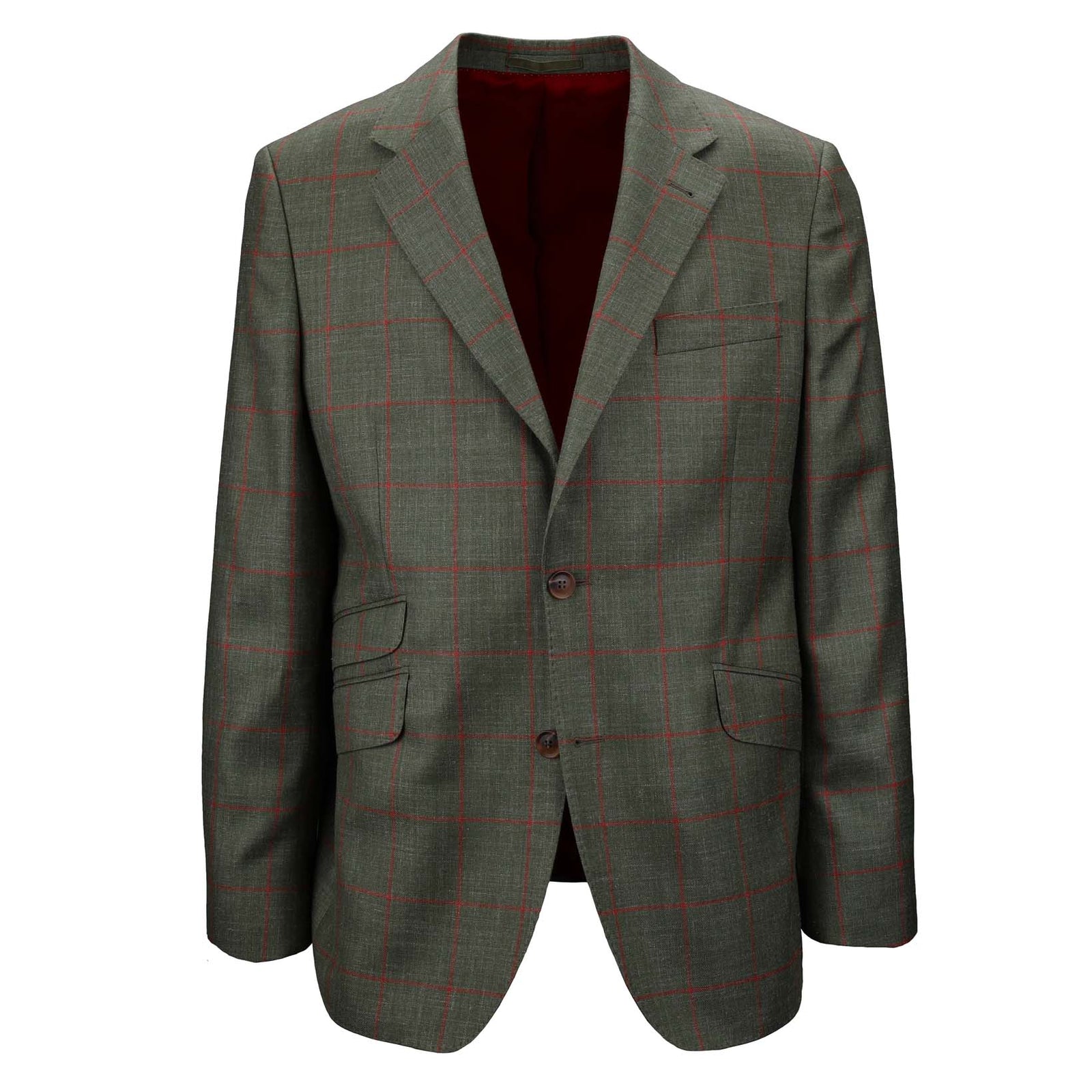 Kariertes Jackett mit Seide und Leinen-Sheppard & Jones-Conrad Hasselbach Shoes & Garment