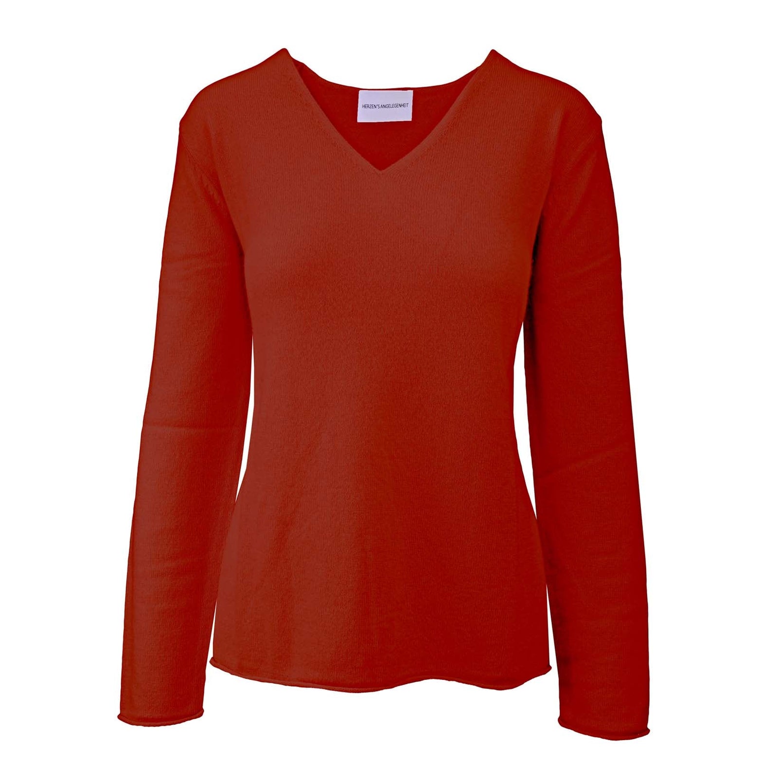 Kaschmir Pullover mit V-Ausschnitt-herzensangelegenheit-Conrad Hasselbach Shoes & Garment