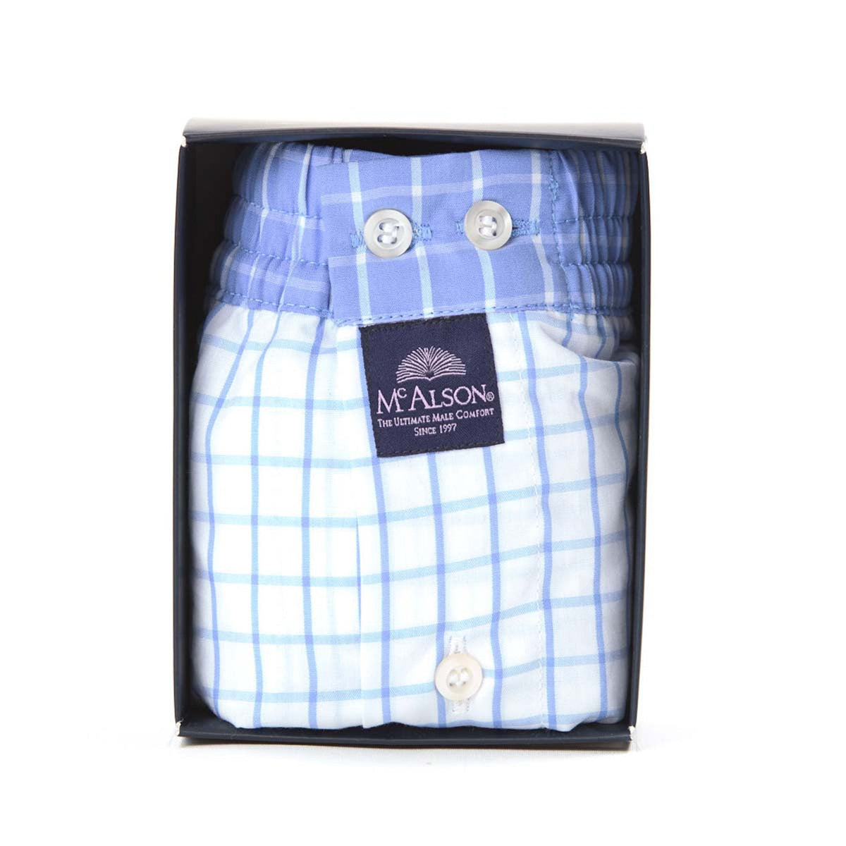 Klassische Boxershorts - Kariert-Mc Alson-Conrad Hasselbach Shoes & Garment