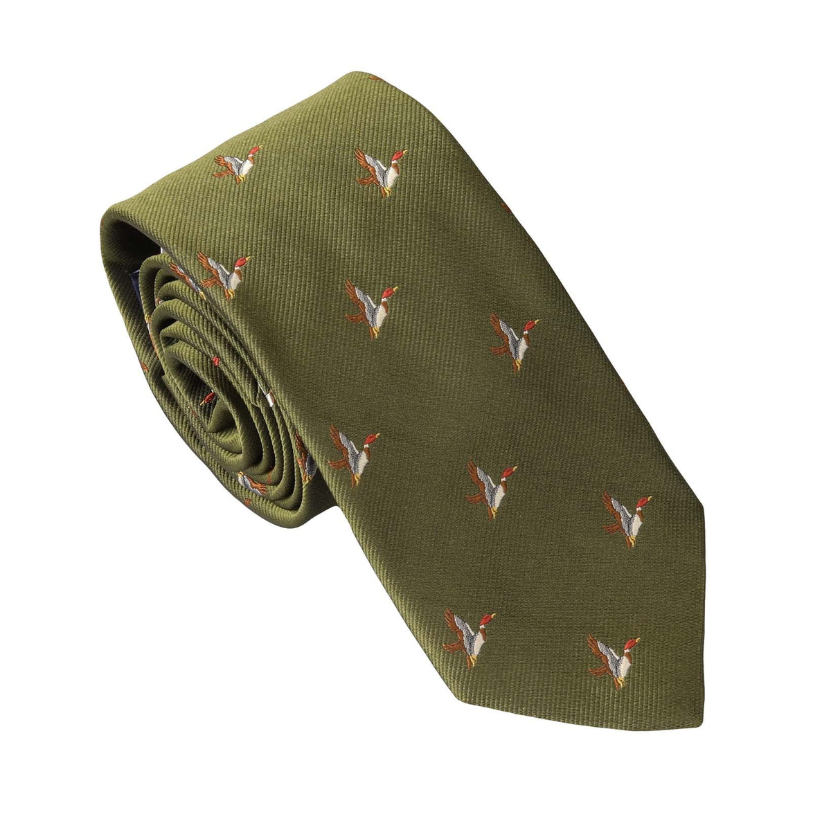 Krawatte mit Jagdmotiv - Ente-C.H.-Conrad Hasselbach Shoes & Garment