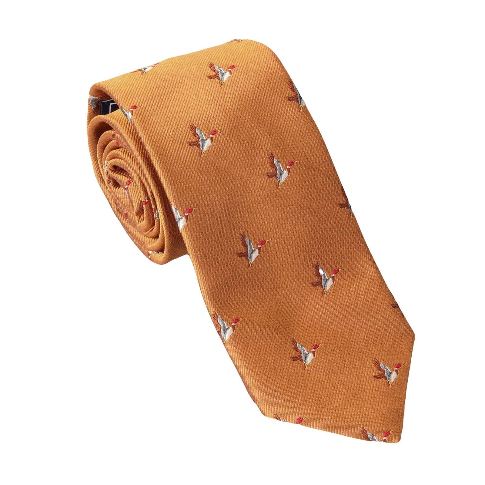 Krawatte mit Jagdmotiv - Ente-C.H.-Conrad Hasselbach Shoes & Garment