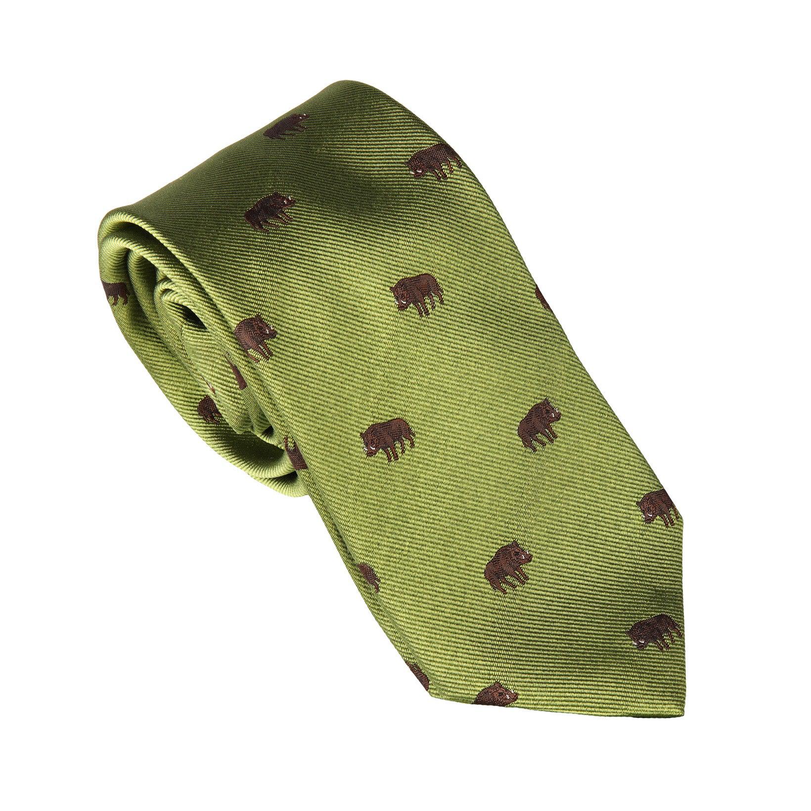Krawatte mit Tiermotiv-C.H.-Conrad Hasselbach Shoes & Garment