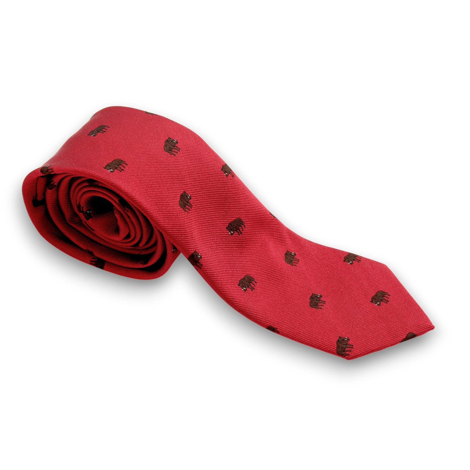 Krawatte mit Tiermotiv-C.H.-Conrad Hasselbach Shoes & Garment
