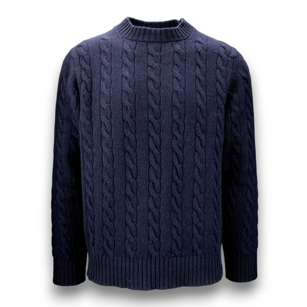 Lambswool Pullover mit Zopfmuster-William Lockie-Conrad Hasselbach Shoes & Garment