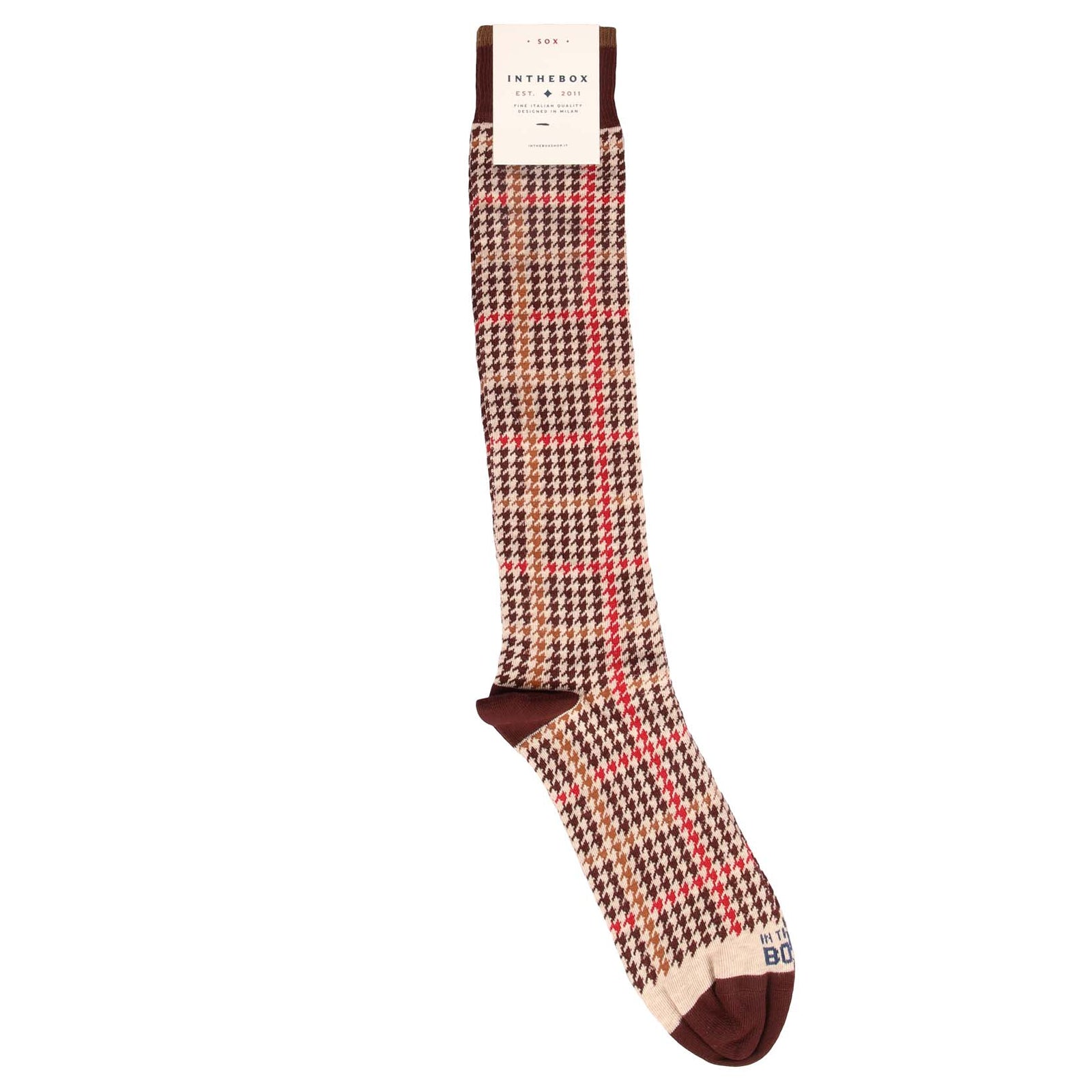 Lange Socken mit Tweed-Muster-In the box-Conrad Hasselbach Shoes & Garment