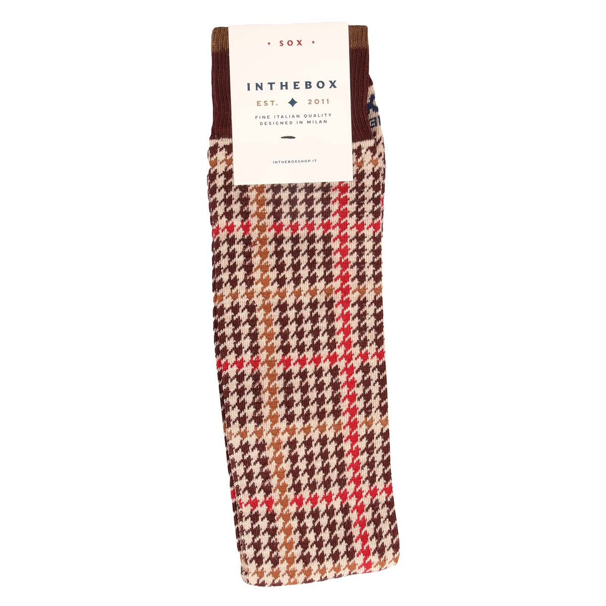 Lange Socken mit Tweed-Muster-In the box-Conrad Hasselbach Shoes & Garment