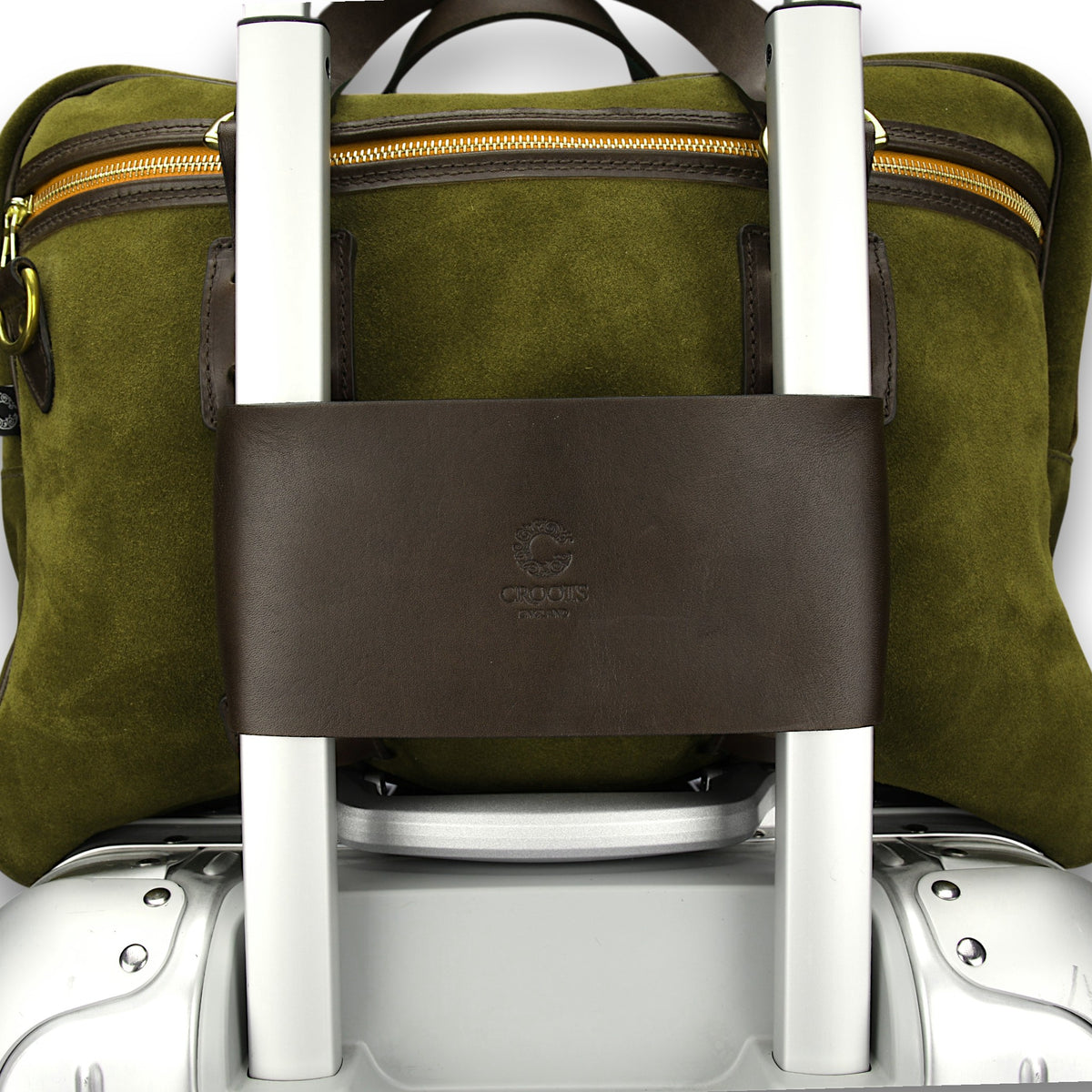 Leather Roller Luggage Strap-Croots-Conrad Hasselbach Shoes & Garment