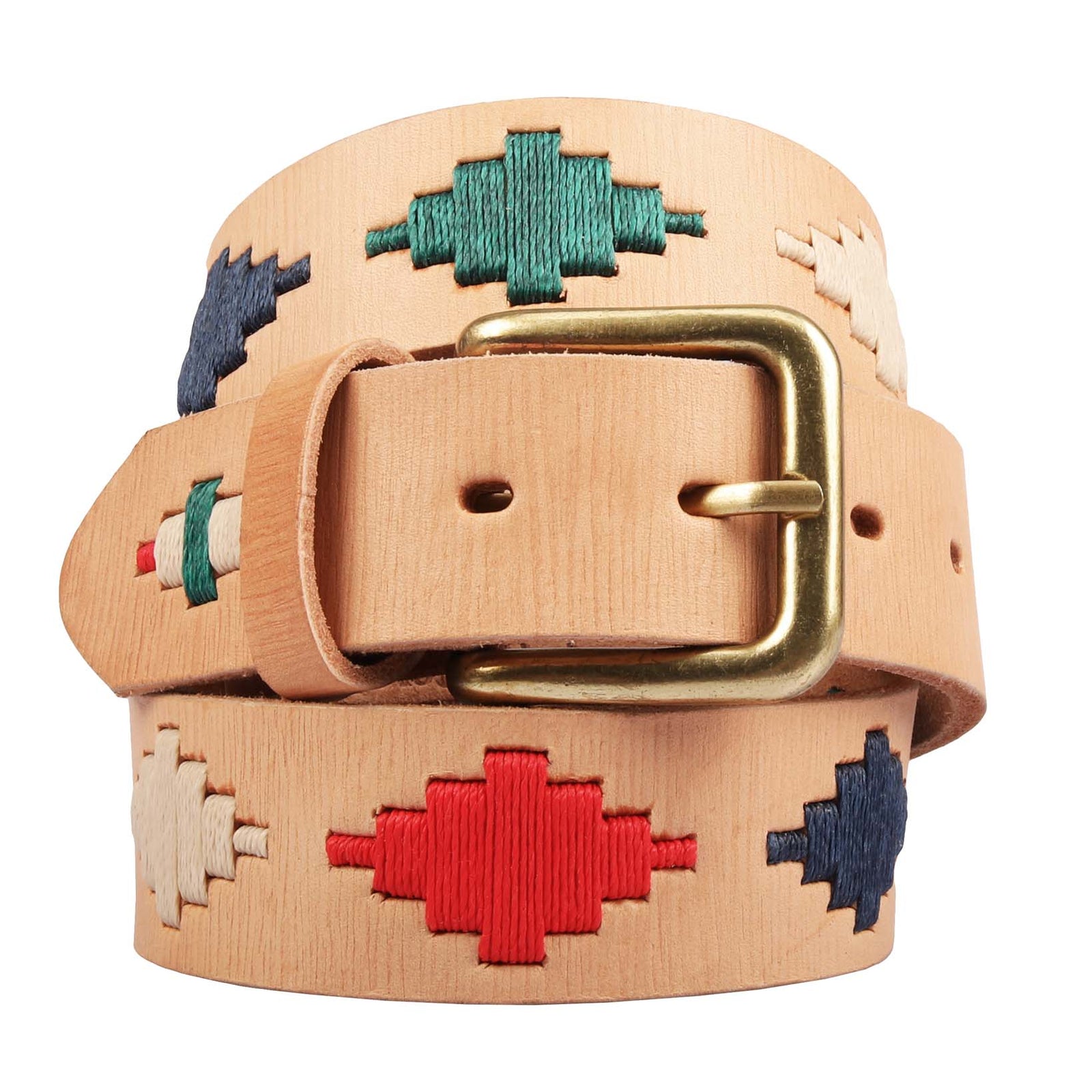 Leder-Polo-Gürtel Natural Brown-Hazel & Brook-Conrad Hasselbach Shoes & Garment