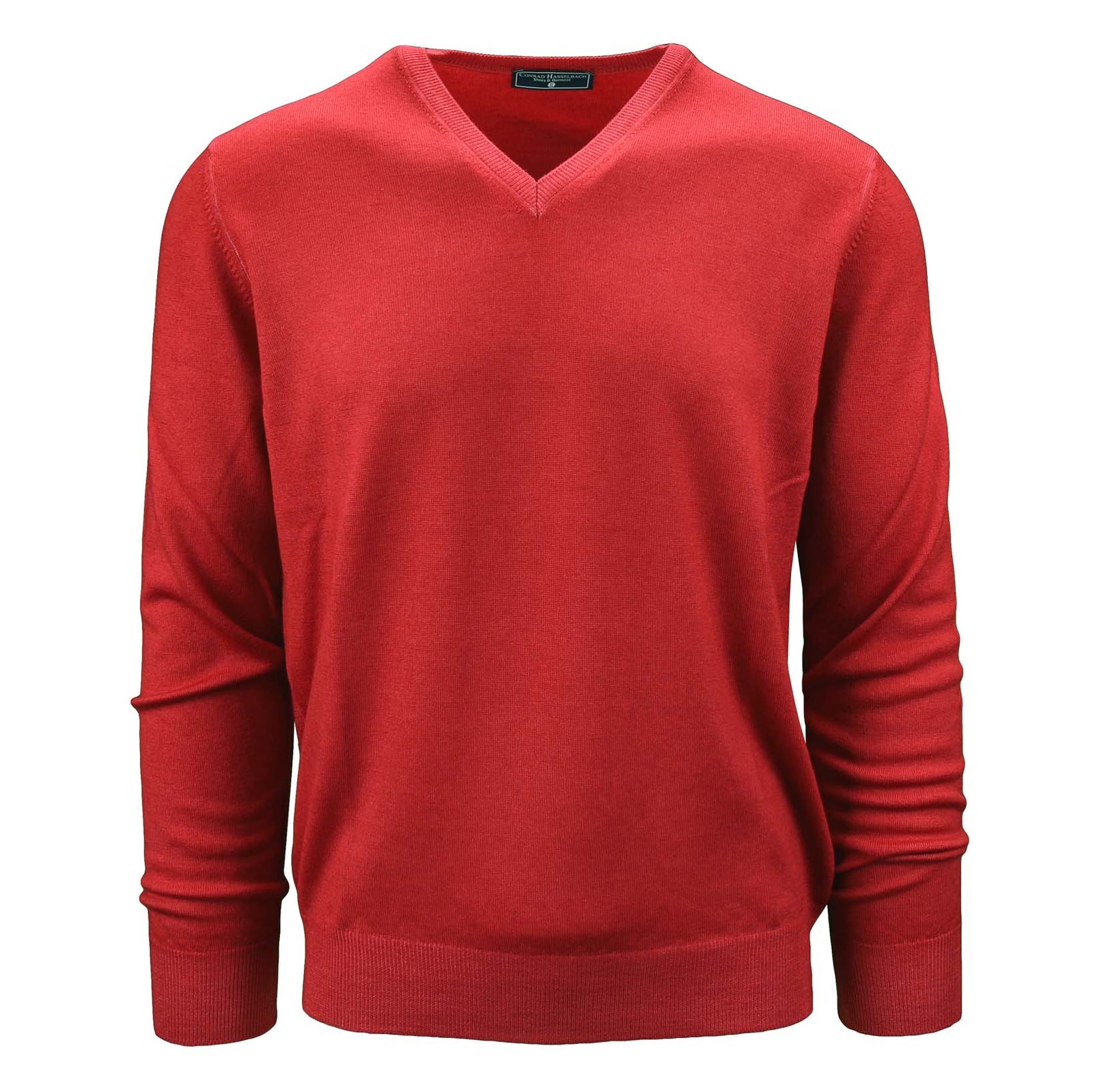 Leichter Schurwollpullover mit V-Ausschnitt-C.H.-Conrad Hasselbach Shoes & Garment