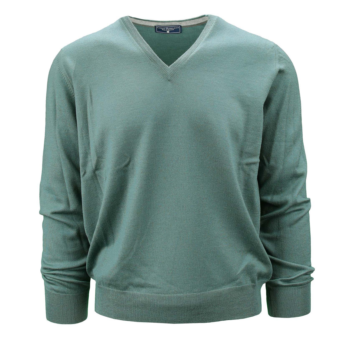 Leichter Schurwollpullover mit V-Ausschnitt-C.H.-Conrad Hasselbach Shoes & Garment