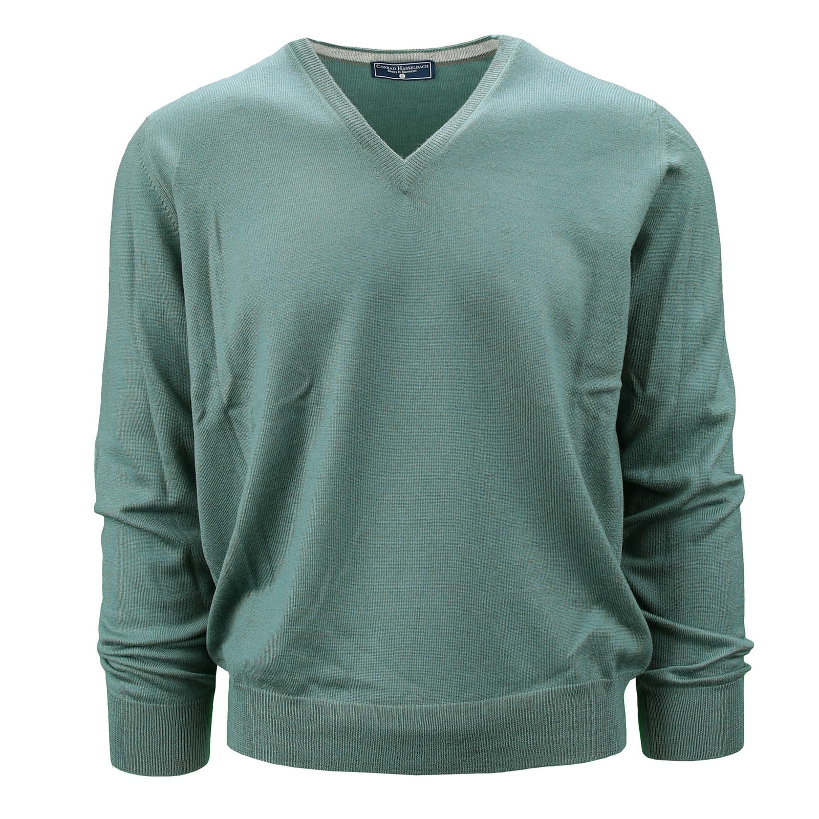 Leichter Schurwollpullover mit V-Ausschnitt-C.H.-Conrad Hasselbach Shoes & Garment