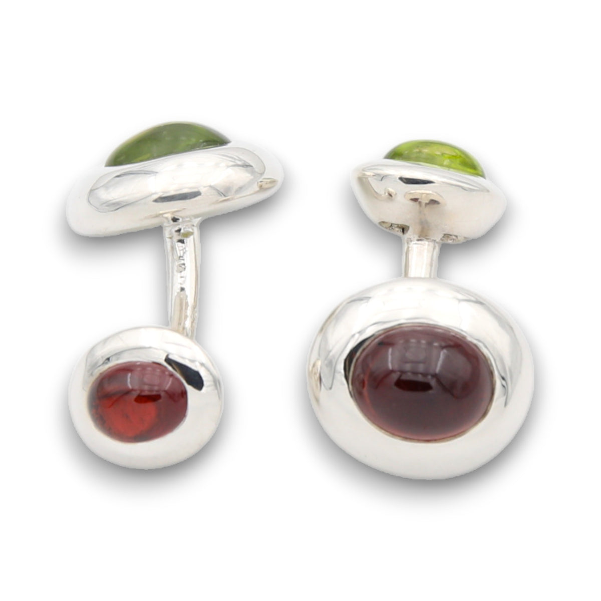 Manschettenknöpfe Cabochon Silber-C.H.-Conrad Hasselbach Shoes &amp; Garment