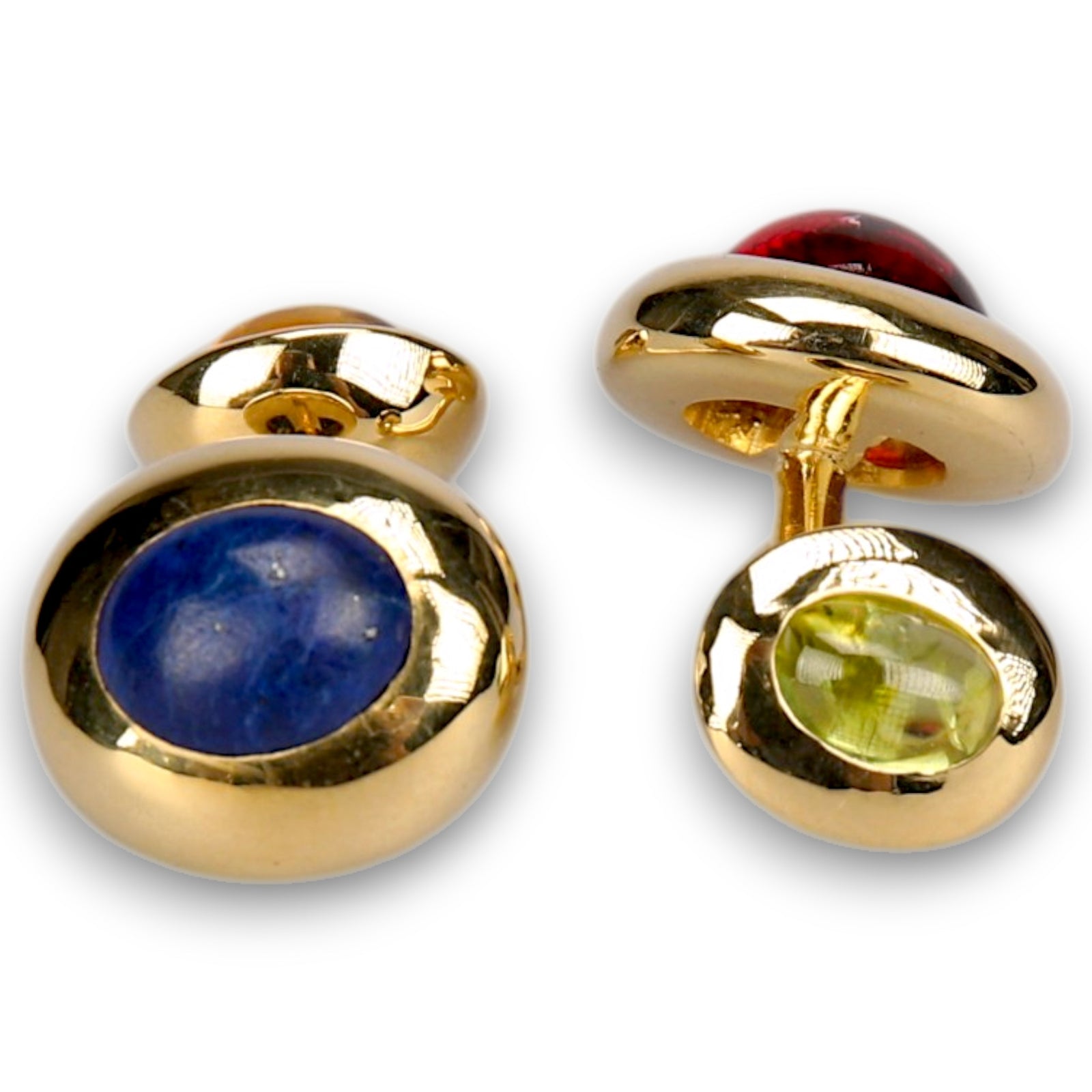 Manschettenknöpfe Cabochon Vergoldet Multicolor-C.H.-Conrad Hasselbach Shoes & Garment