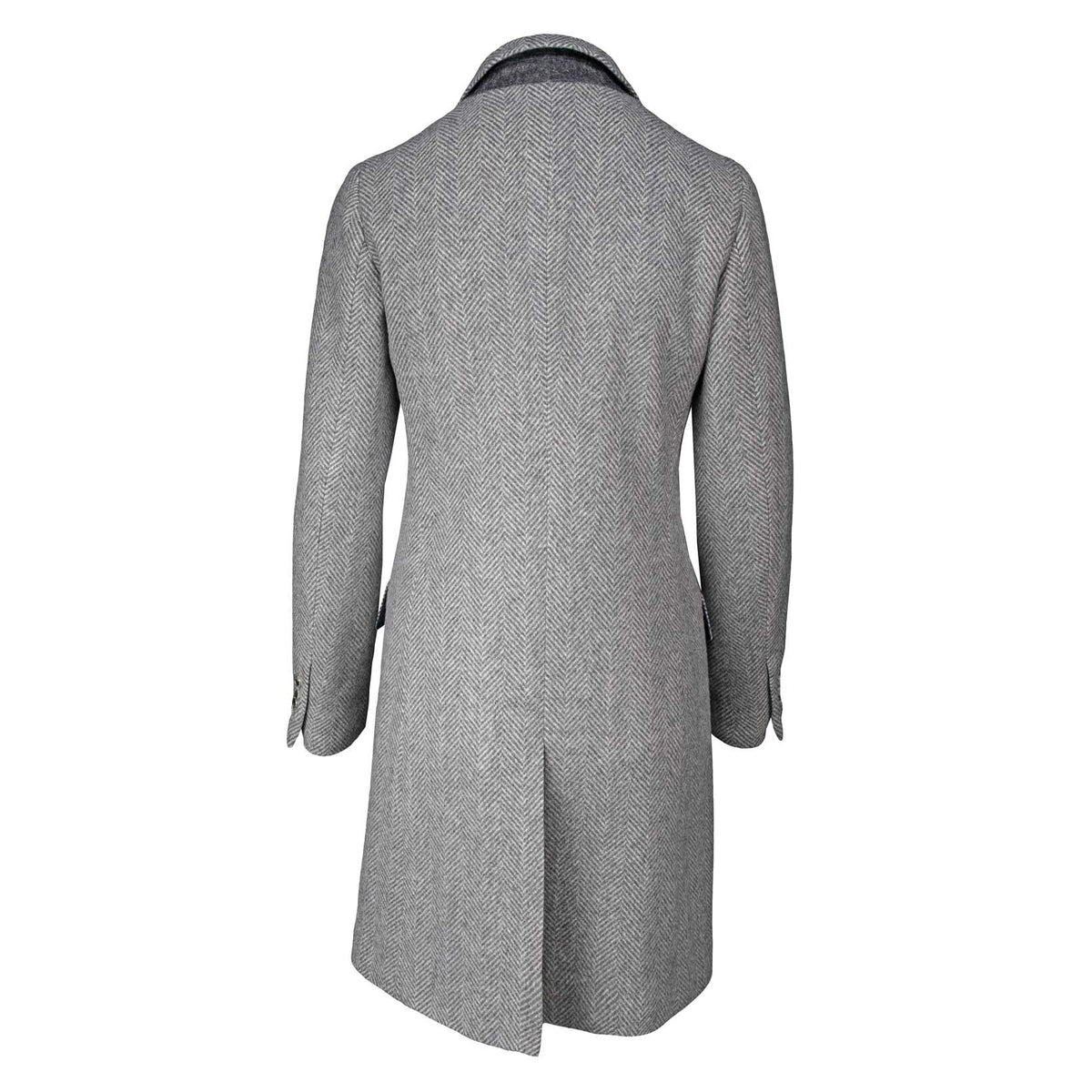 Mantel mit Fischgrätenmuster-C.H.-Conrad Hasselbach Shoes & Garment