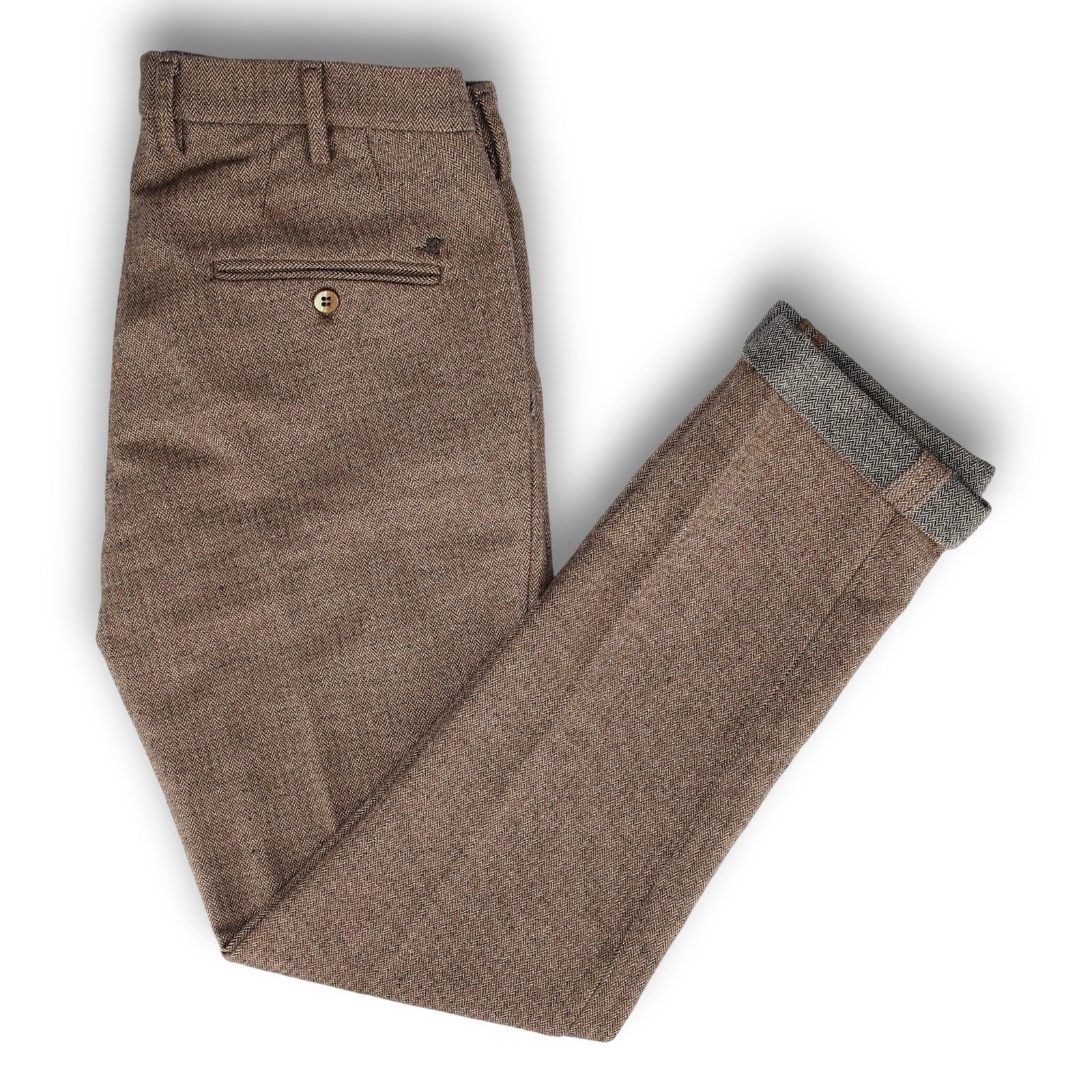 New York Hose mit Fischgratmuster-Mason's-Conrad Hasselbach Shoes & Garment
