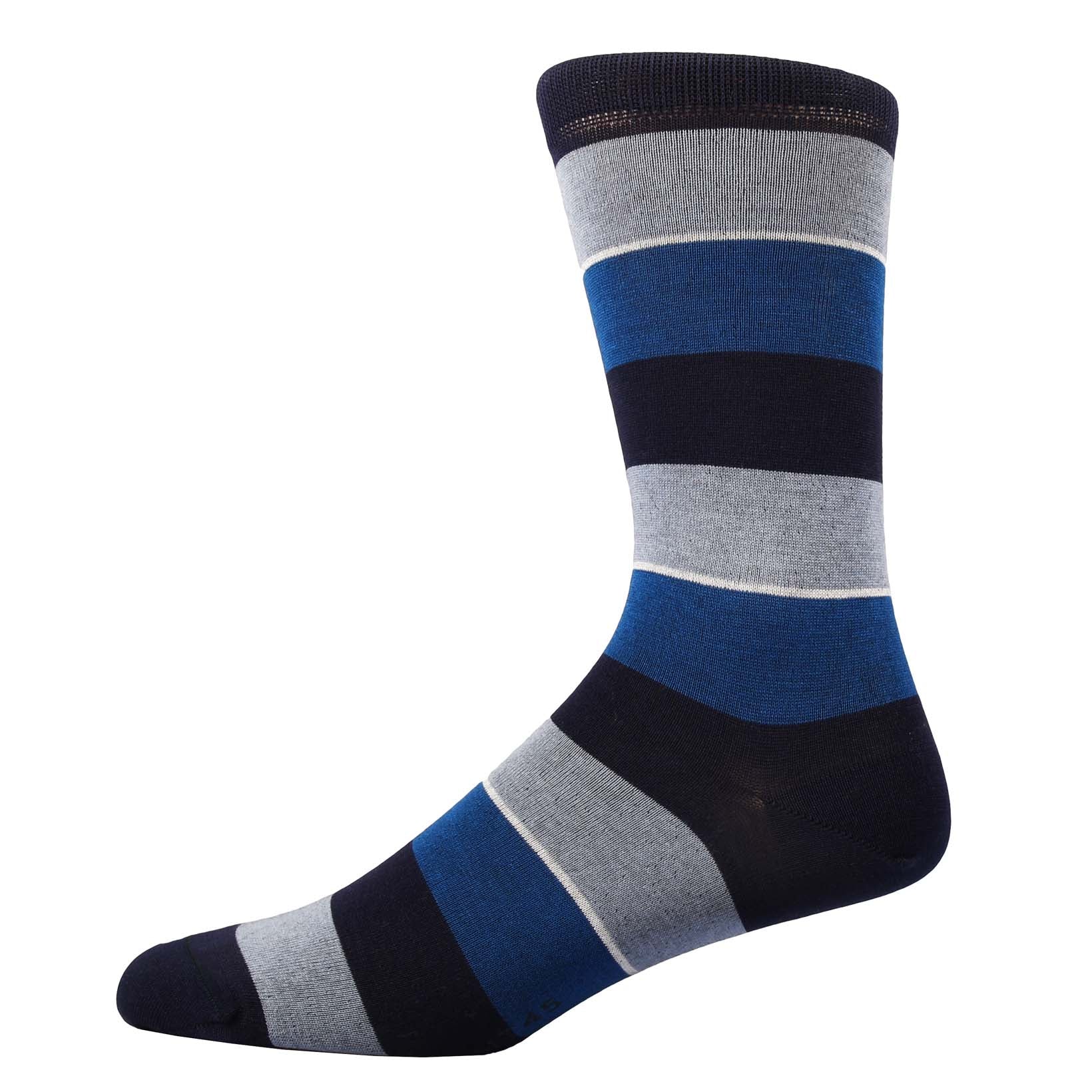 Pamono Kurze Baumwollsocke Gestreift-ANT45-Conrad Hasselbach Shoes & Garment