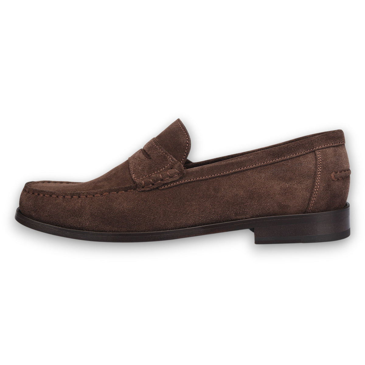 Polperro Suede Penny Loafer-Corden's-Conrad Hasselbach Shoes &amp; Garment