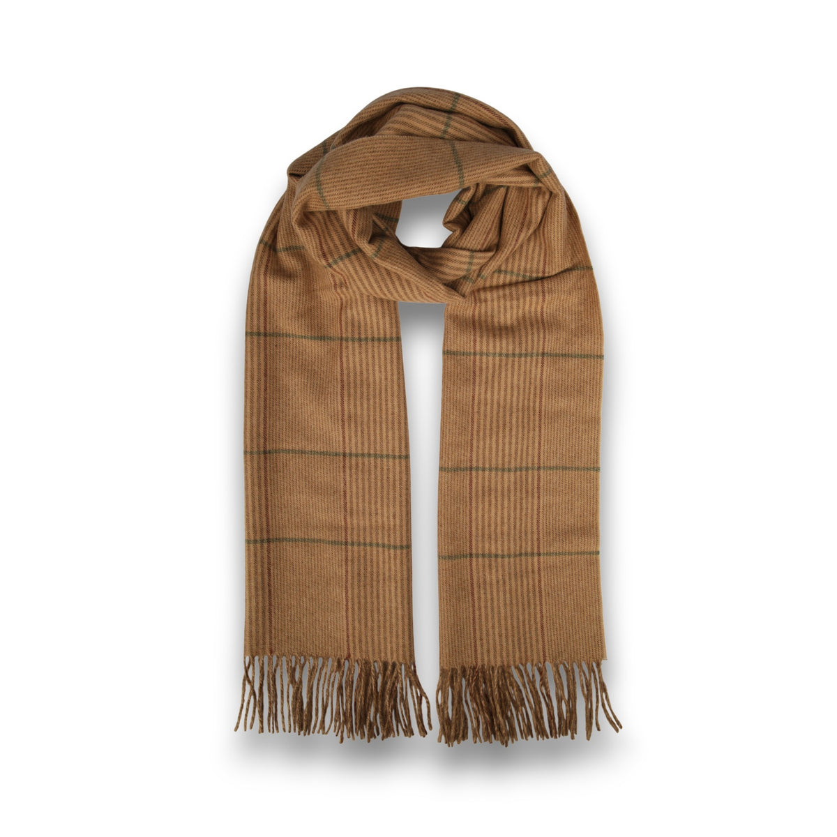 Schal mit Windowpane-Karo-Joshua Ellis-Conrad Hasselbach Shoes &amp; Garment