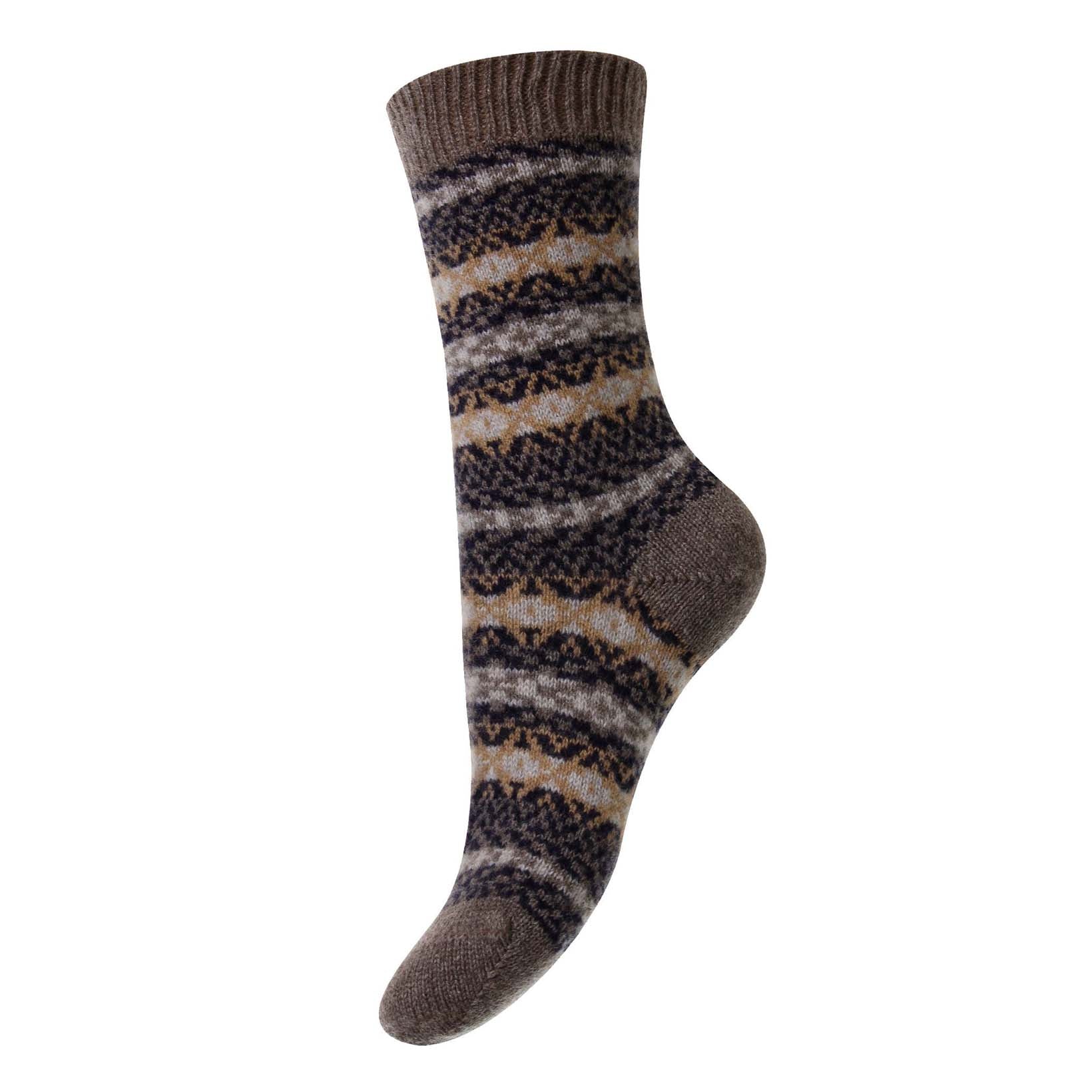 Skye - Fair Isle - Kaschmir Socken für Damen-Pantherella-Conrad Hasselbach Shoes & Garment