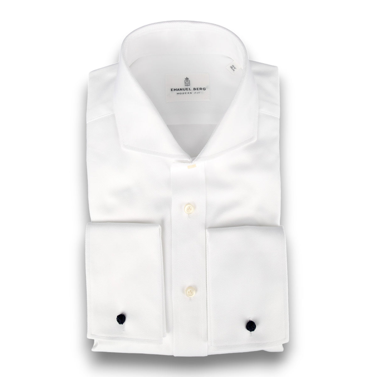 Strukturiertes Twillhemd mit Haifischkragen-Emanuel Berg-Conrad Hasselbach Shoes &amp; Garment