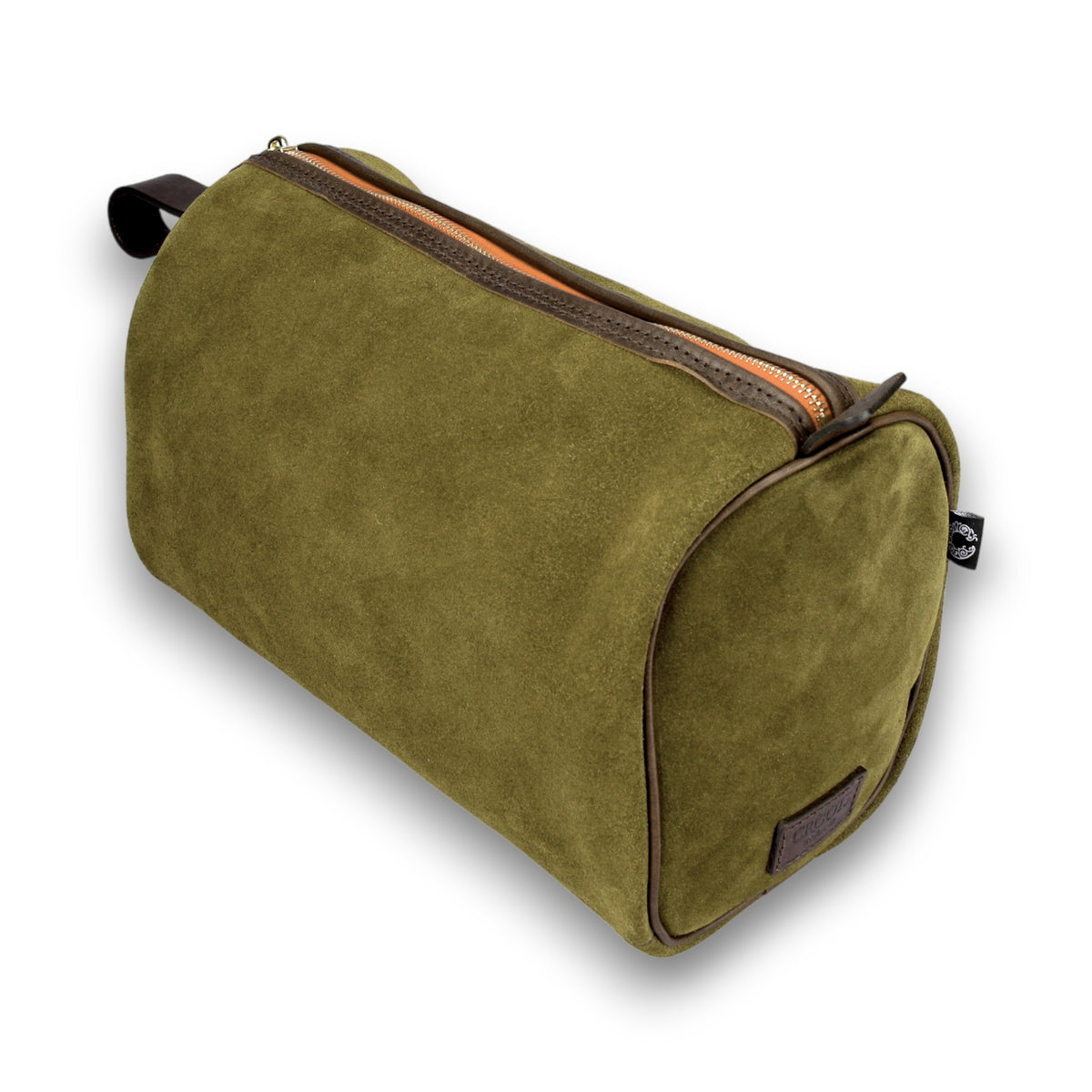 Suede Wash Bag-Croots-Conrad Hasselbach Shoes & Garment