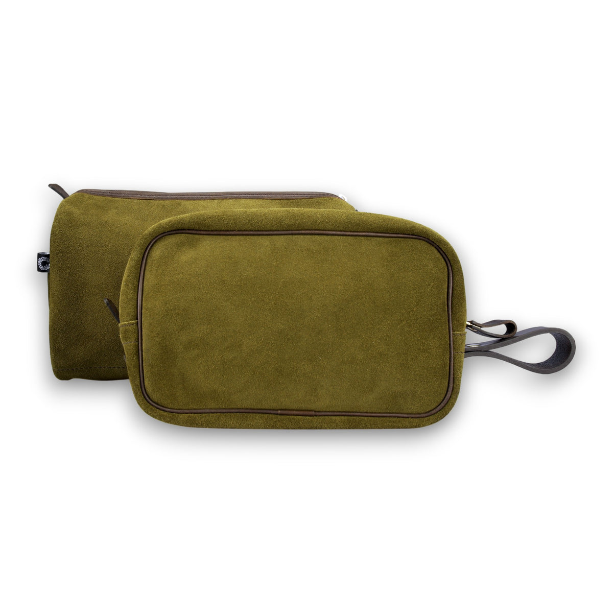 Suede Wash Bag-Croots-Conrad Hasselbach Shoes & Garment