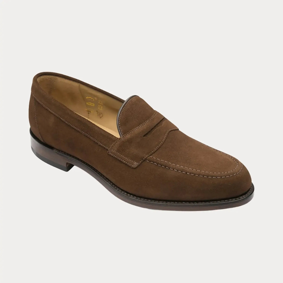 TEST - Imperial Penny Loafer - Brown Suede-Loake-Conrad Hasselbach Shoes & Garment