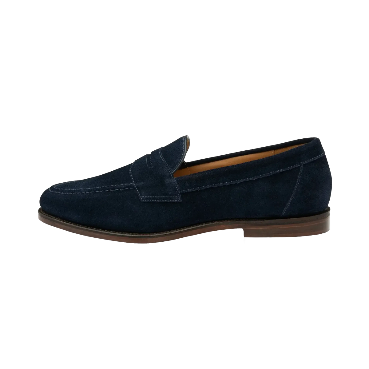 TEST - Imperial Penny Loafer - Navy Suede-Loake-Conrad Hasselbach Shoes &amp; Garment
