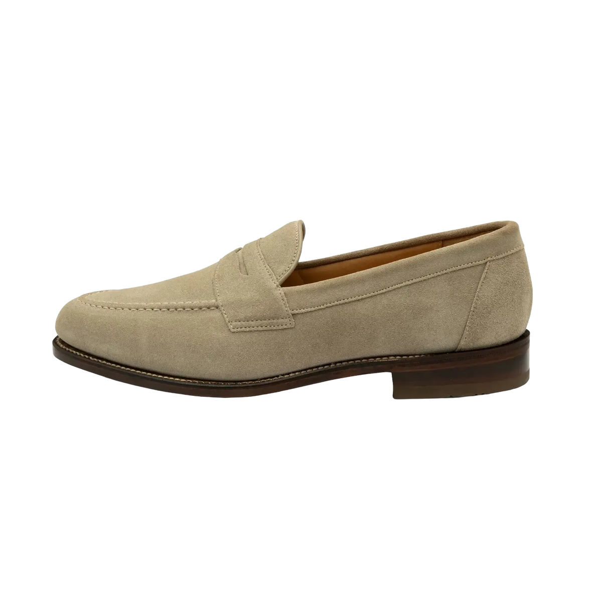 TEST - Imperial Penny Loafer - Sand Suede-Loake-Conrad Hasselbach Shoes &amp; Garment