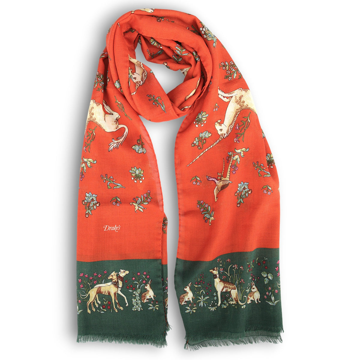 Unicorn Tubular Scarf-Drake's-Conrad Hasselbach Shoes & Garment