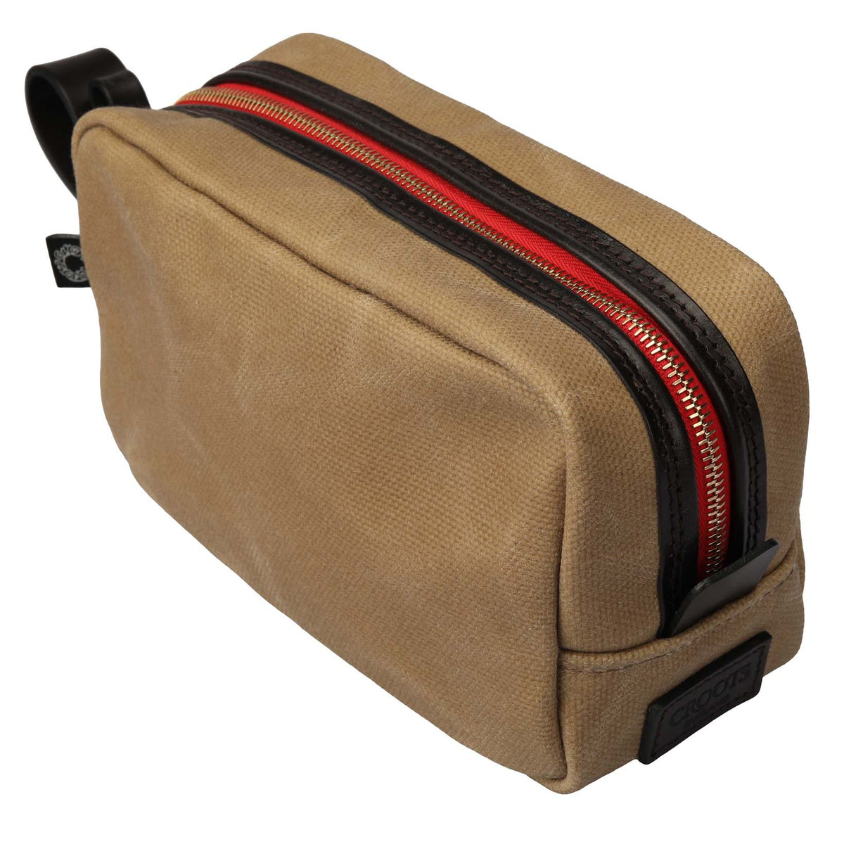Vintage Waxed Canvas Wash Bag-Croots-Conrad Hasselbach Shoes & Garment