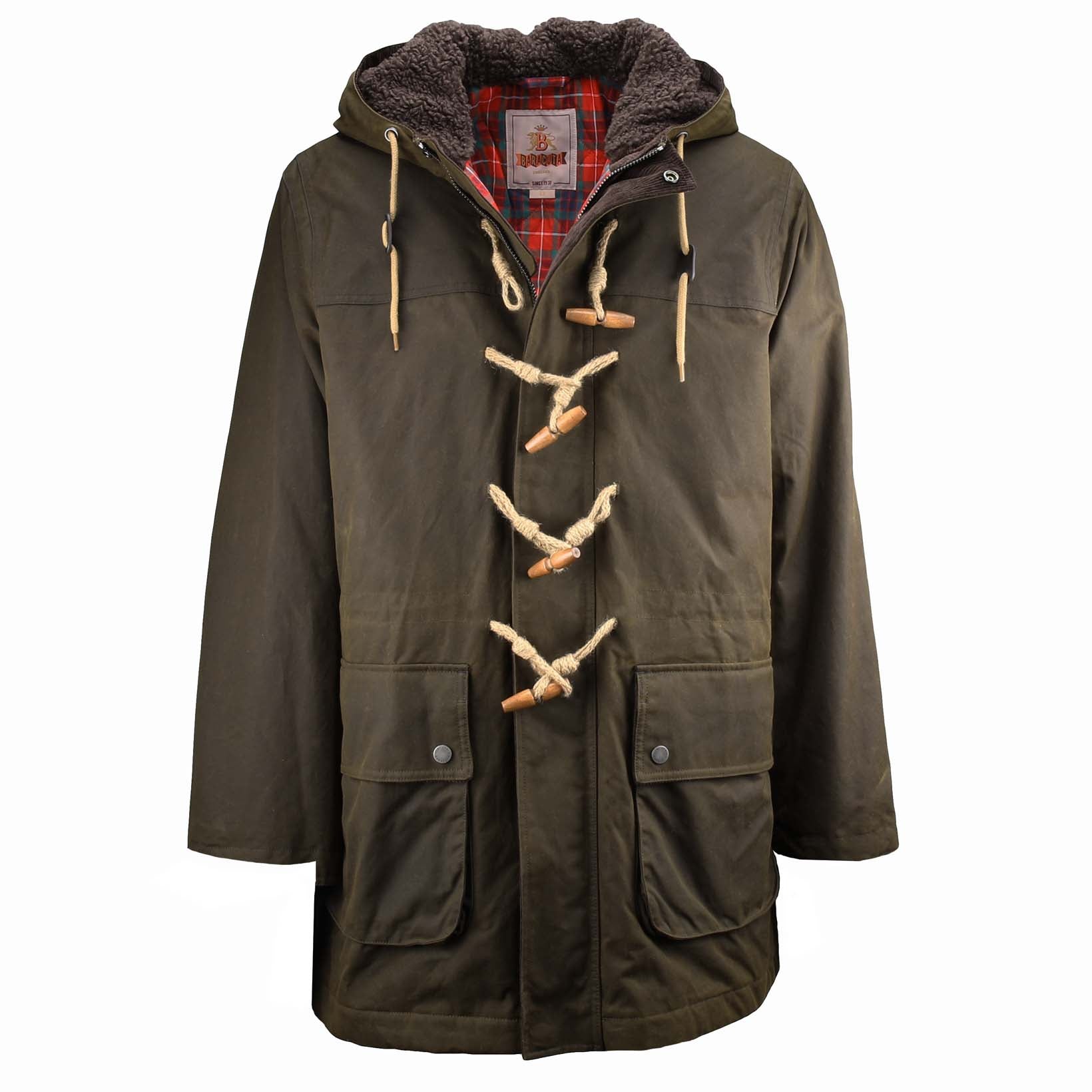 【美品】CALEE DUFFLE COAT Lsize Waxed Duffle Coat - Conrad Hasselbach Shoes & Garment
